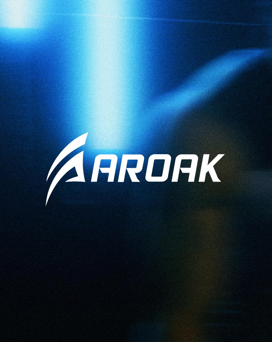 Aroak 運動健身服飾品牌 LOGO 主視覺形象直式長方形版本