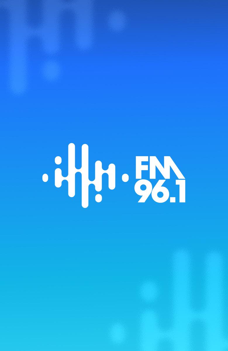 希望之聲子品牌 FM96.1 華語政經媒體 品牌 LOGO 搭配 CIS 品牌主色直式長方形 Banner 設計