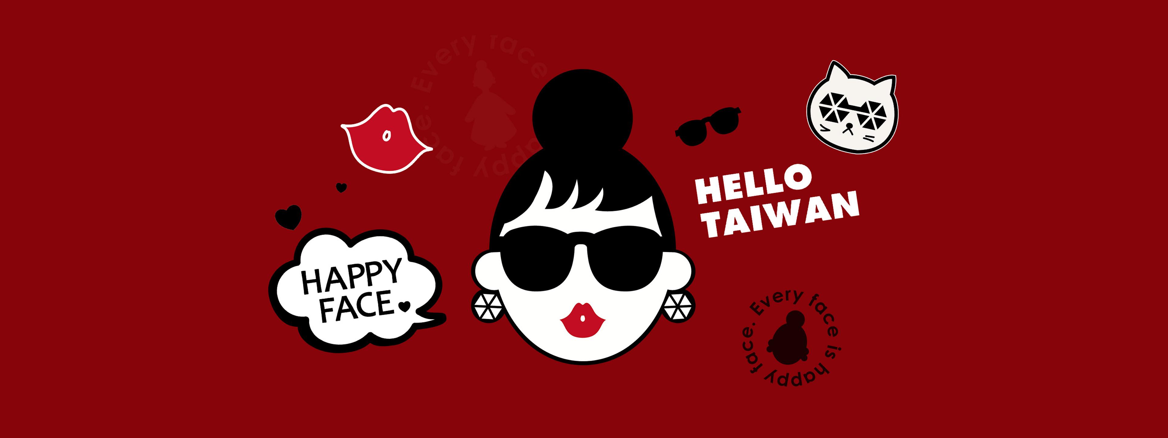 Happy Face 品牌 IP 角色主視覺 Banner
